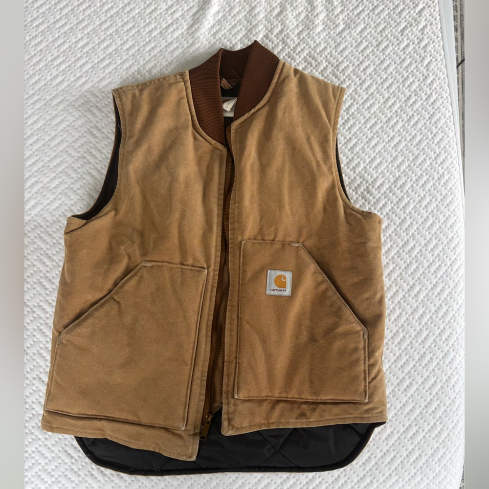 Carhartt Black Quilted Vest - Medium
